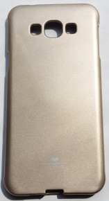 Силиконов гръб ТПУ MERCURY за Samsung Galaxy A8 A800F златист